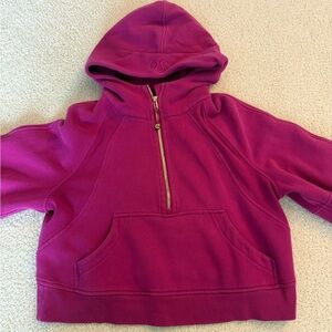 lululemon athletica Fuchsia Half-Zip Hoodie - Size M/L